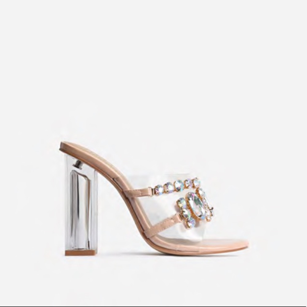 Nude gem clear heel - Picture 3 of 6